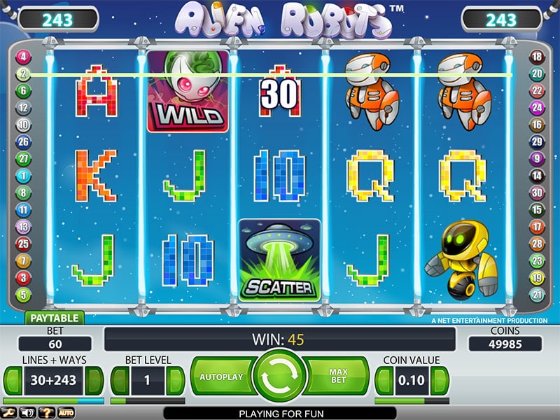 slot alien robots online gratis