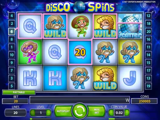 slot disco spin netent