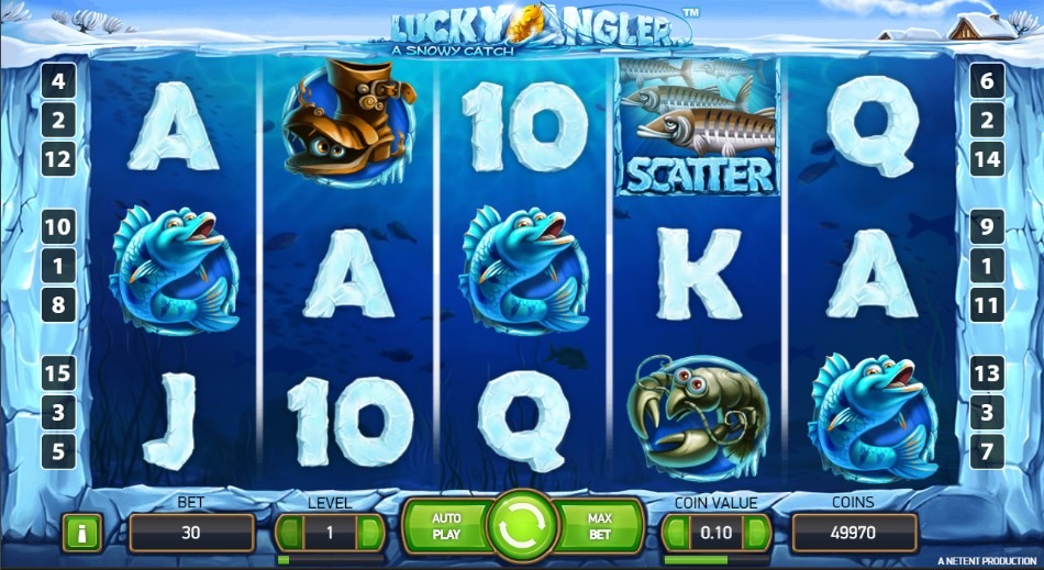 slot online lucky angler a snowy catch