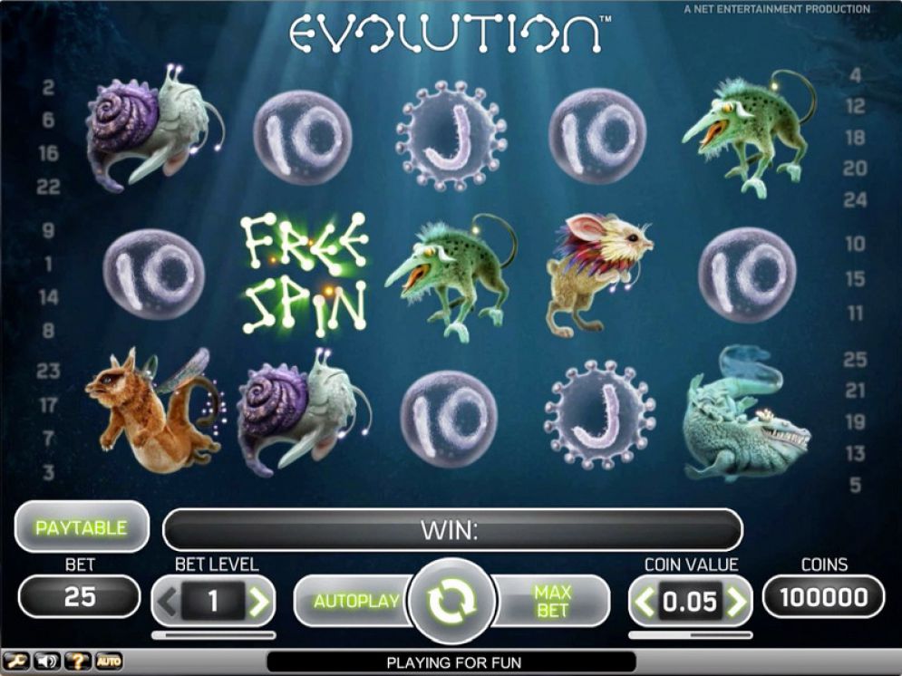 slot machine evolution online