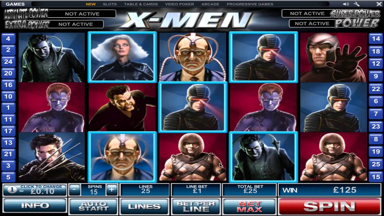 slot machine x men gratis