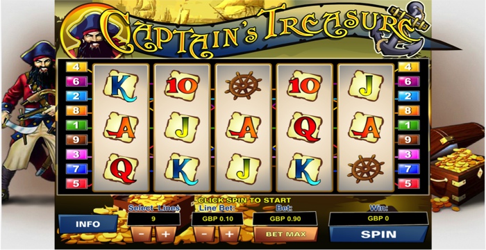 slot machine captain's treasure