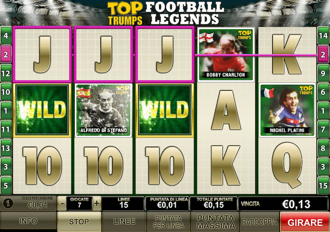 slot machine top trumps football legends