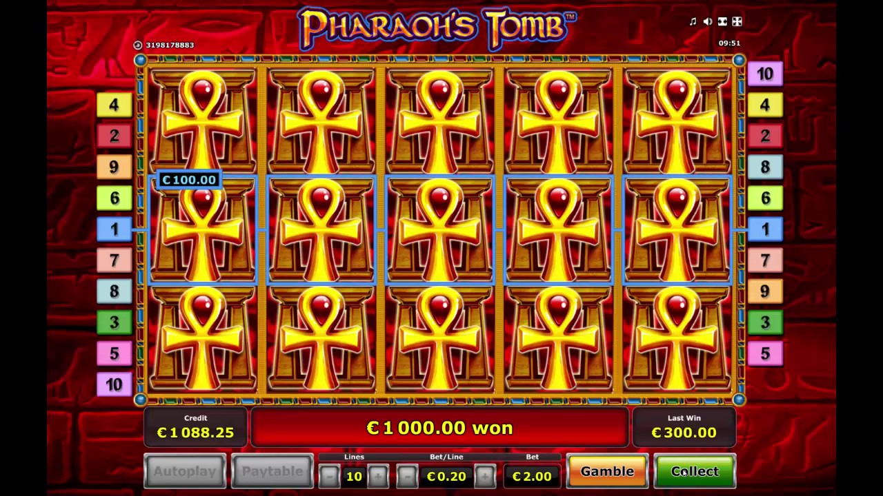 slot machine pharaoh's tomb