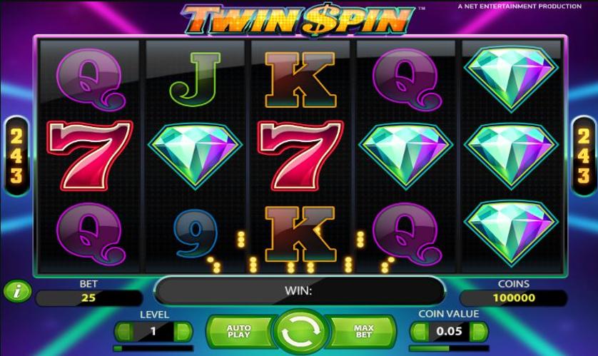 griglia del gioco slot online twin spin