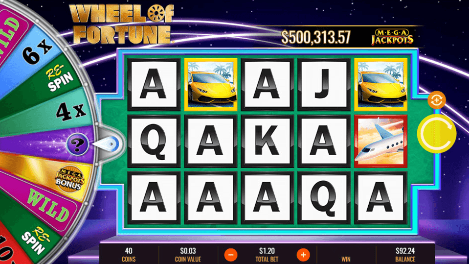 griglia slot machine Mega Jackpots Wheel Of Fortune On Air 