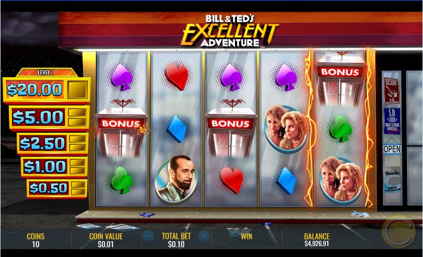 griglia Slot Machine Online Bill & Teds Excellent Adventure