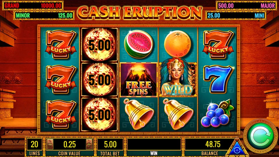 griglia slot machine online cash eruption