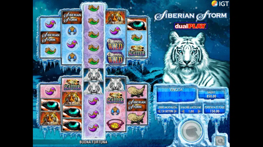 slot machine Siberian Storm Dual Play