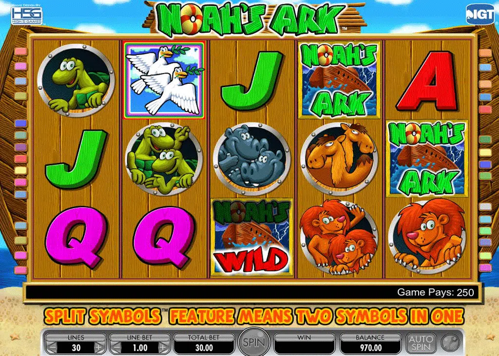 griglia slot machine noah's ark